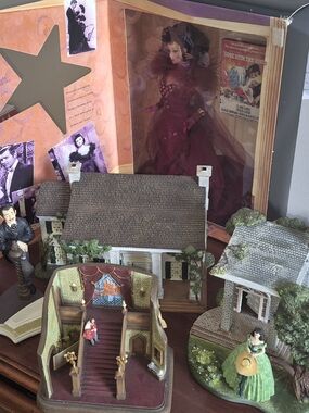 Burgundy Fashion Doll in Elegant Gown